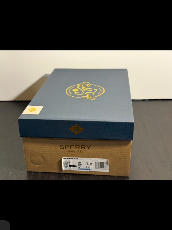 Sperry Gold Cup Meridian Leather Driving Loafers Black Mens 7.5M main image 4